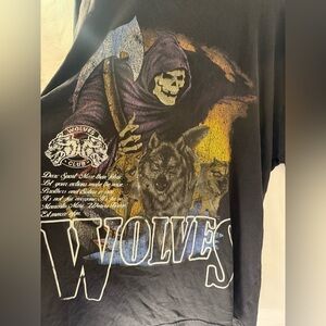 Darc Sport Wolves Club Limited print 104 0ut Of 1000 Premium Vintage Large Shirt